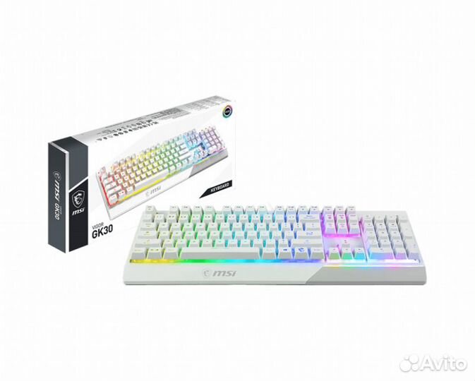 Клавиатура MSI Vigor GK30 White