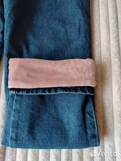 Джинсы на девочку 122 утеплённые
