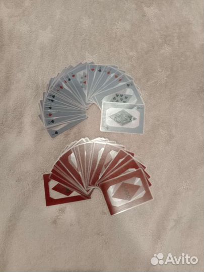 Игральные карты, пленчатые редкие