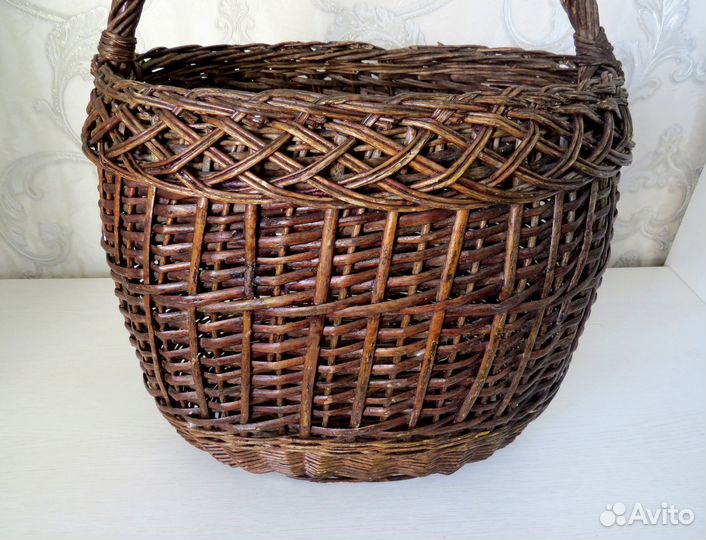 Корзина 10 литров плетеная очень большая