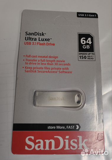 Usb флешка 64 гб. Usb 3.1