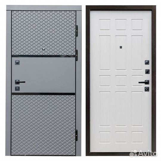 Дверь входная серая