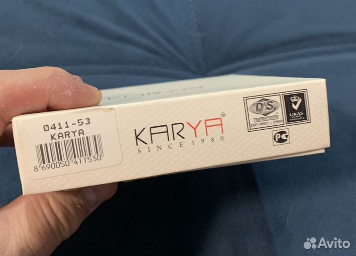 Кошелёк-партмоне Karya черный крокодил