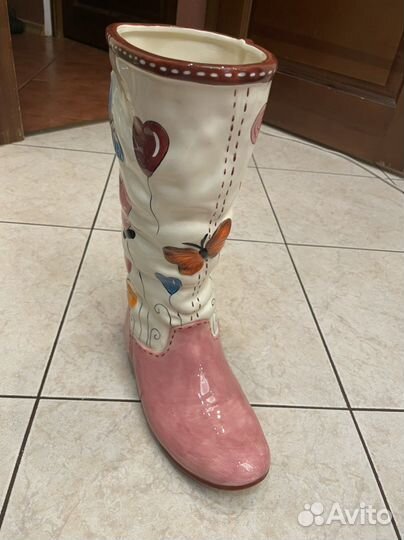 Кашпо сапог