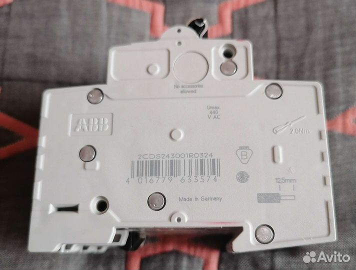 Автоматический выключатель ABB