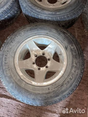 Комплект литых дисков с резиной 6*139,7 terrano 2