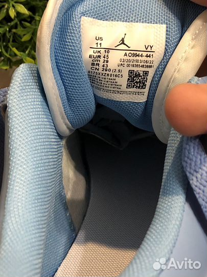 Nike Air Jordan 1 Low Unc University Blue White