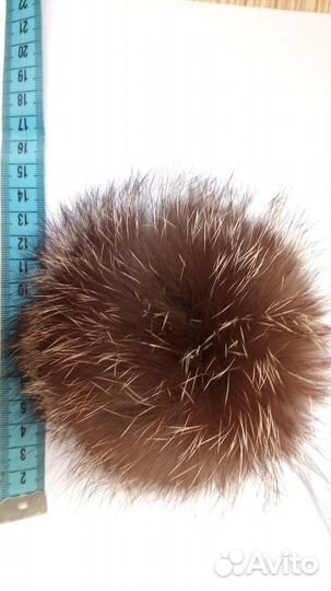 Помпон меховой из чернобурки