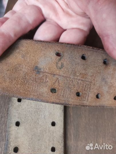 Ремень кожаный офицерский