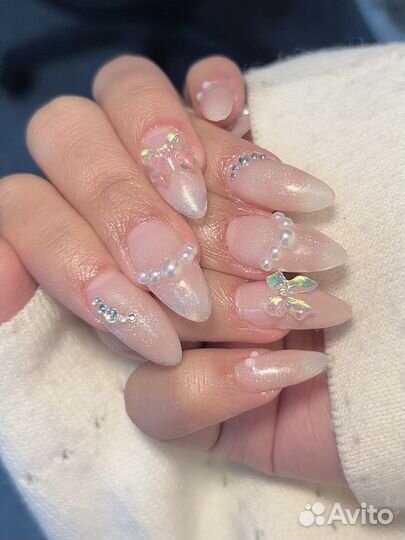 Маникюр наращивание