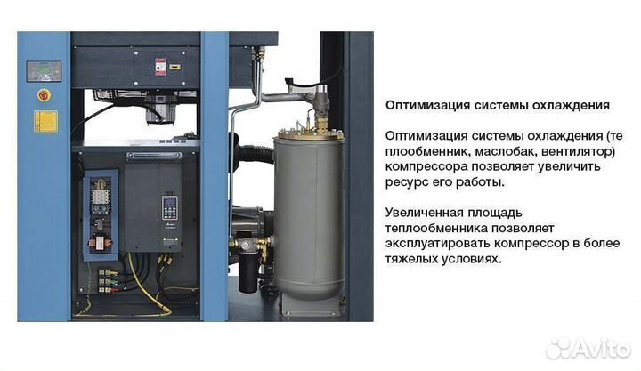 Компрессор 45 кВт винтовой с прямым приводом