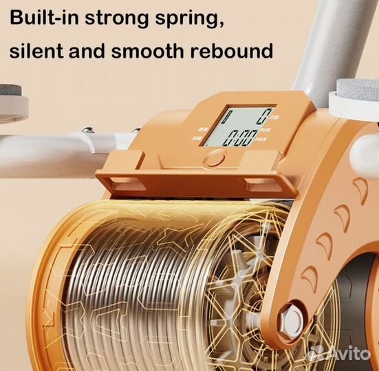 Тренажер для мышц живота и пресса колесо ролик NEW