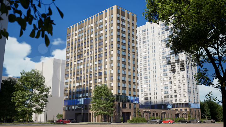 2-к. квартира, 49,7 м², 8/22 эт.