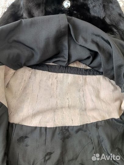 Шуба норковая с капюшоном 42 44