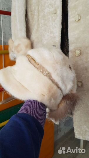 Женский норковый берет