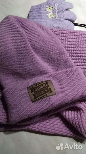 Комплект шапка и снуд для девочки