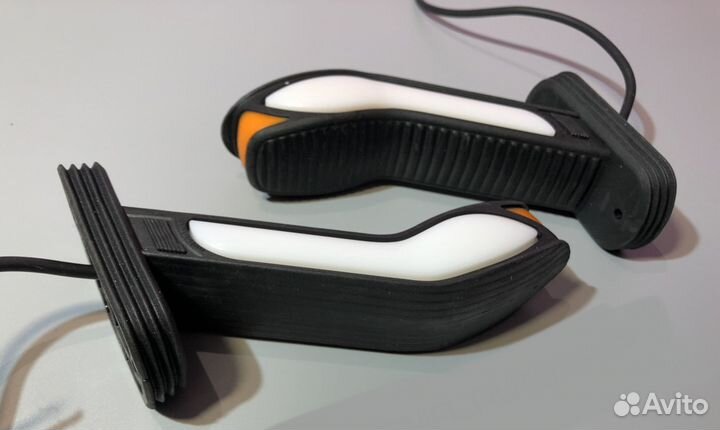 Диодные неоновые LED габаритные фонари рожки, 36см