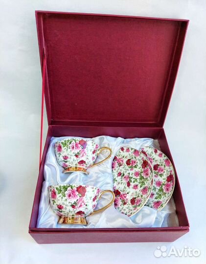 Чайный набор из 2 чайных пар Butterfly Англия