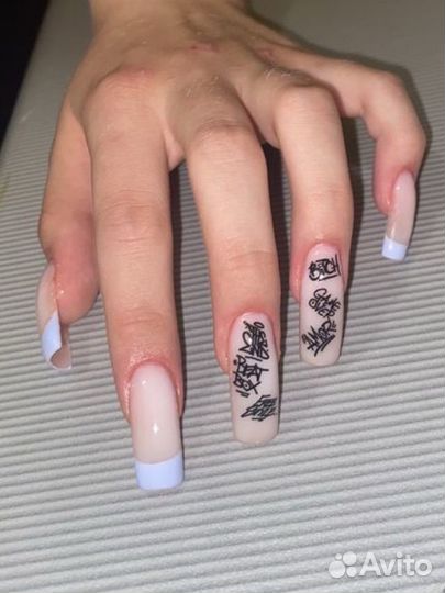 Маникюр наращивание