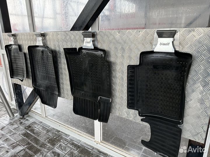 Оригинальные резиновые коврики kia rio 3