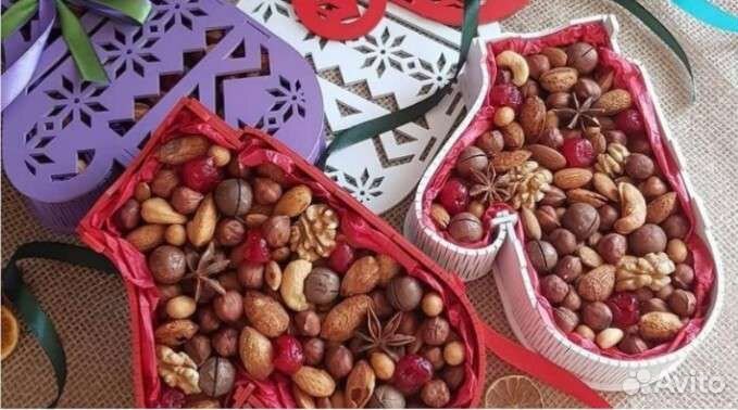 Коробочка Варежка - для новогодних подарков