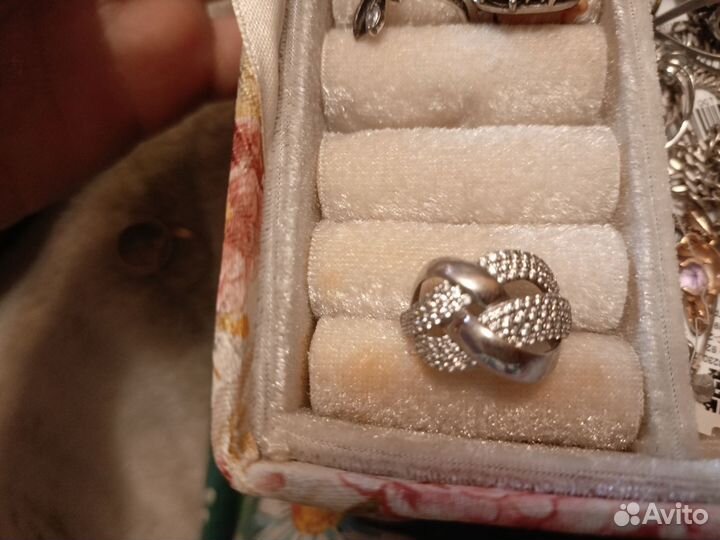 Серебрянные кольца, серьги