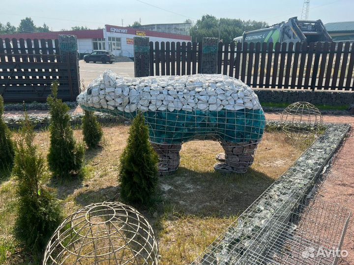 Украшение для сада. Фигура / Скульптура медведь