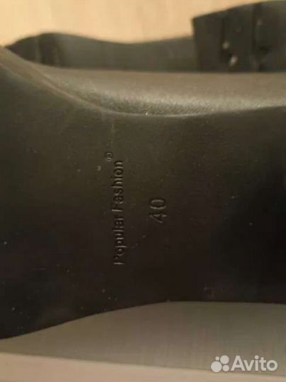 Полусапожки итальянские кожаные 40 размер