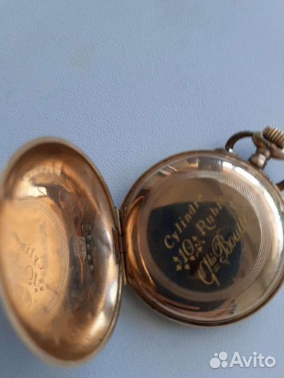 Золотые карманные часы