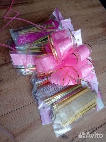 Бантик для украшения подарка, бантик подарочный