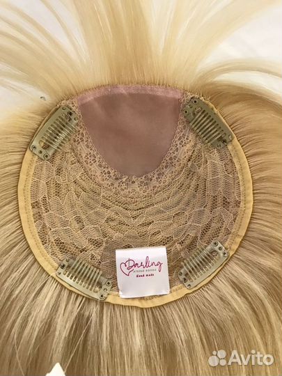 Накладка из натуральных волос с чёлкой