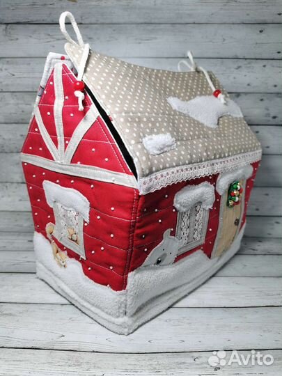 Новогодний домик (короб, корзина)
