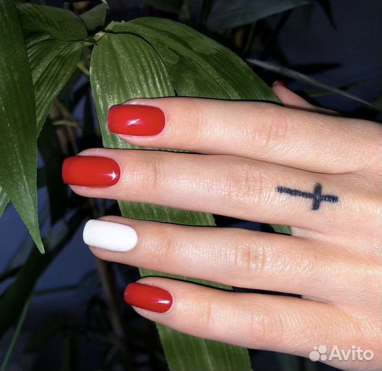 Наращивание ногтей, гель-лак, комбинированный мани
