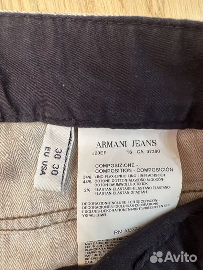 Мужские брюки armani jeans р. 30 (46)