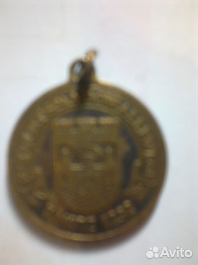 Медаль в честь города Шпандау диам.30мм бронза