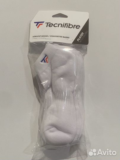 Теннисные носки Tecnifibre Low-Cut White 3Р(40-44)