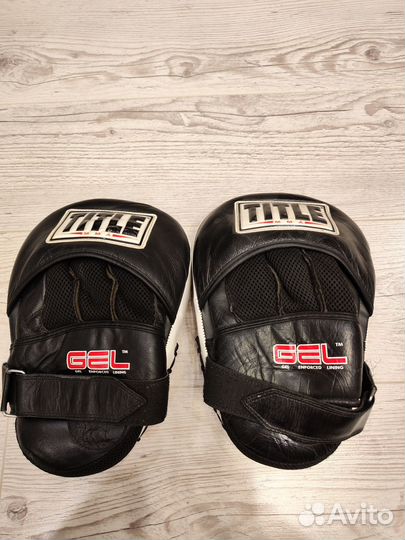 Боксерские лапы натуральная кожа бу