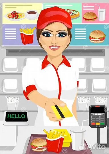 Требуется кассир на фастфуд