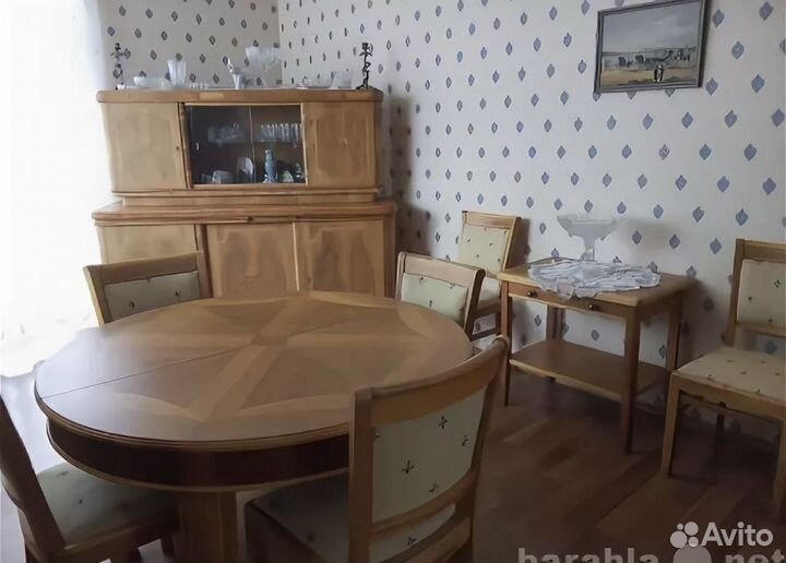 Стол обеденный винтажный со стульями