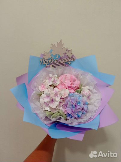 Зефирный букет на 1 сентября