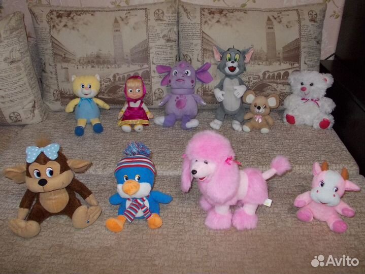 Мягкие музыкальные поющие говорящие игрушки