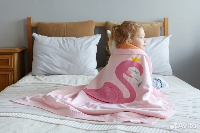 Вязаный плед 