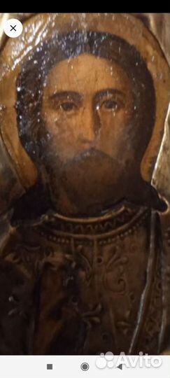 Створка посеребр.,обкладка для иконы 18-19в,позол