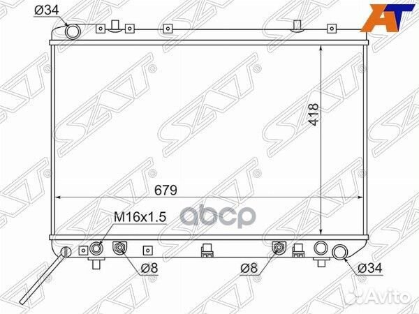 Радиатор SsangYong Korando 96-06 / Musso 93-05