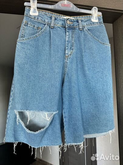 Джинсовые шорты бермуды New J