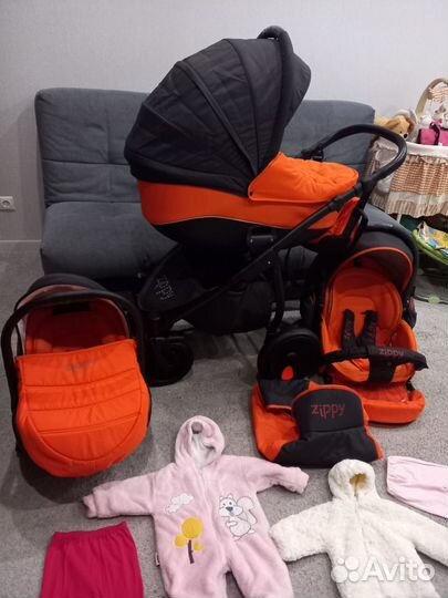Детские коляска Zippy 3в1