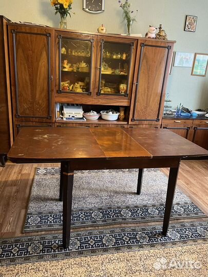 Стол раздвижной и 4 стула СССР