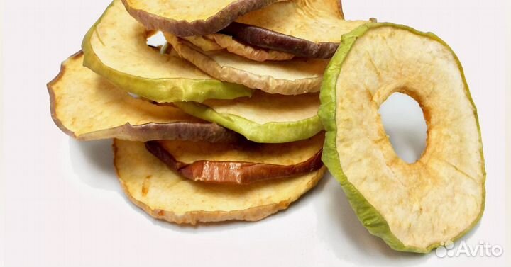 Фруктовые чипсы яблоко зелёное