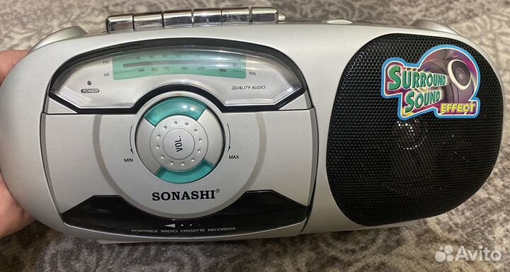 Кассетный магнитофон советский Sonashi