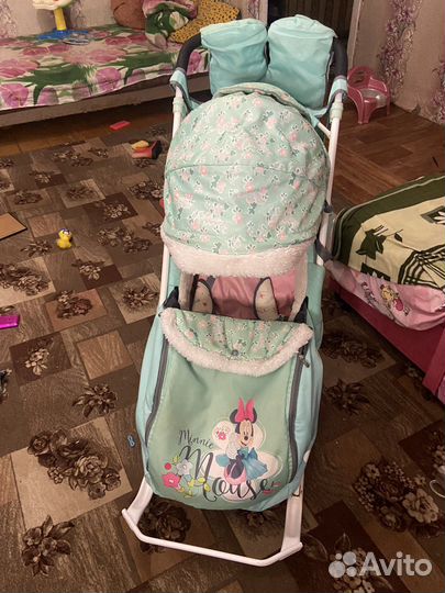 Санки коляска nika